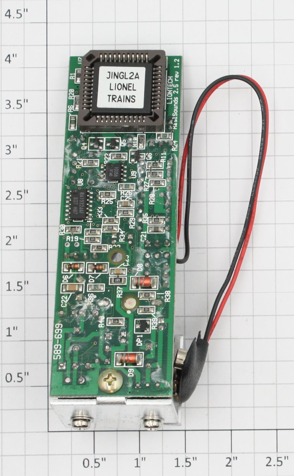Lionel 691PCB1101 X-mas Music Boxcar (6-26718) Railsounds 2.0 PCB Circuit Board