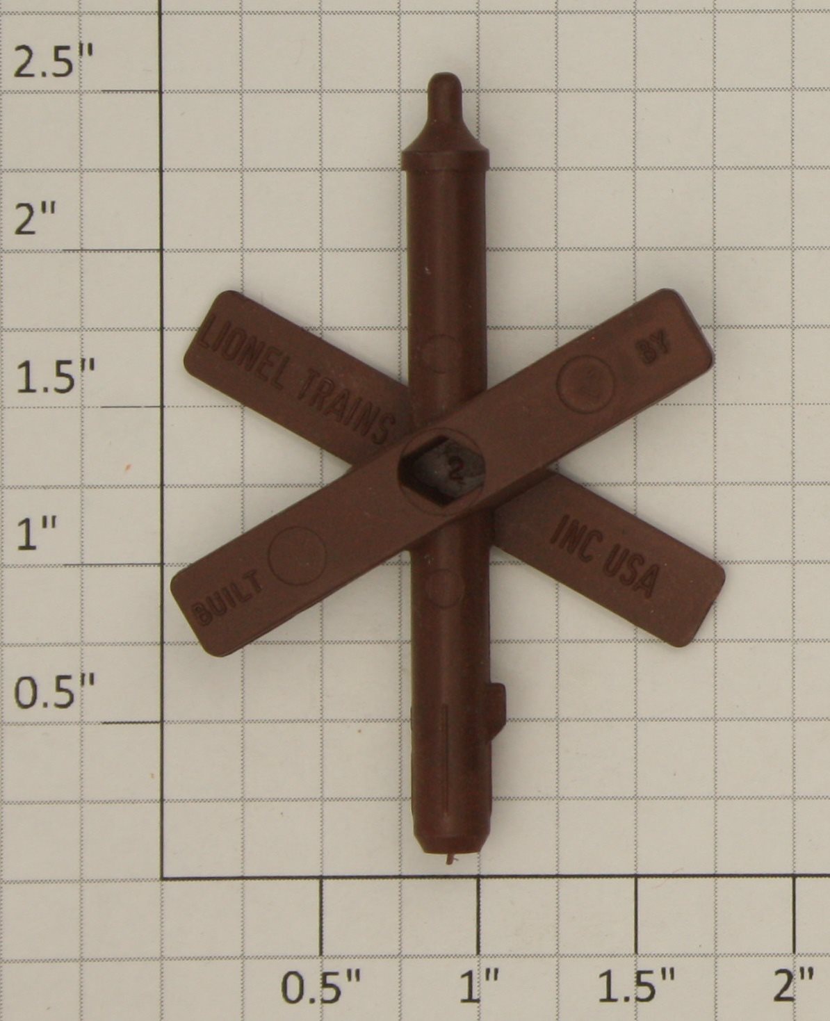 Lionel 2709-39 Brown Banjo Cross Arm Sign