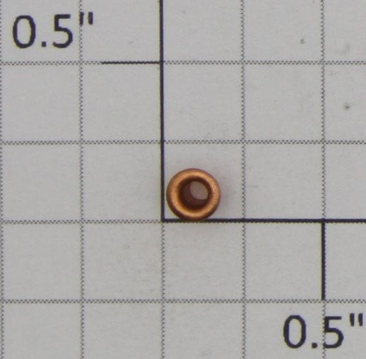 Lionel 61-14 3/32" D x 1/8" L Copper Eyelet
