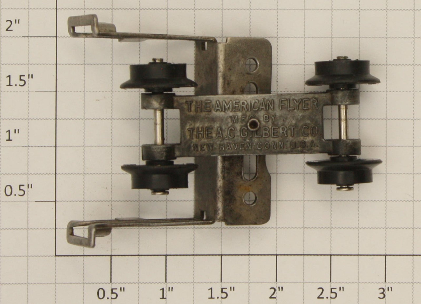 American Flyer PA10887A S Crosshead Guide with Diecast Front Truck with Wheels
