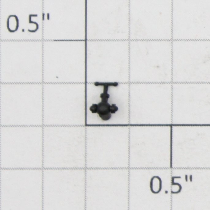 Roundhouse 22489 HO Black Plastic Check Valve