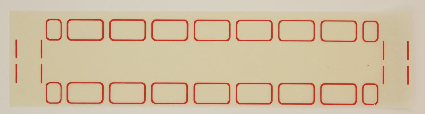 American Flyer TRS0771 Red Circus Windows and Handrails Dry Transfer