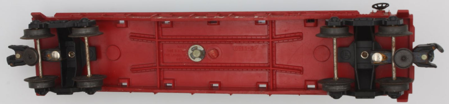 Lionel 6650-4 O Red Missile Launching Car w/ Launch Turret