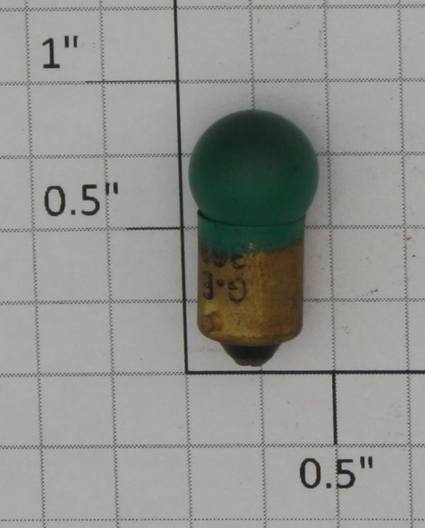 Lionel 363G 14 Volt Bayonet Base Translucent Green Small Globe Light Bulb