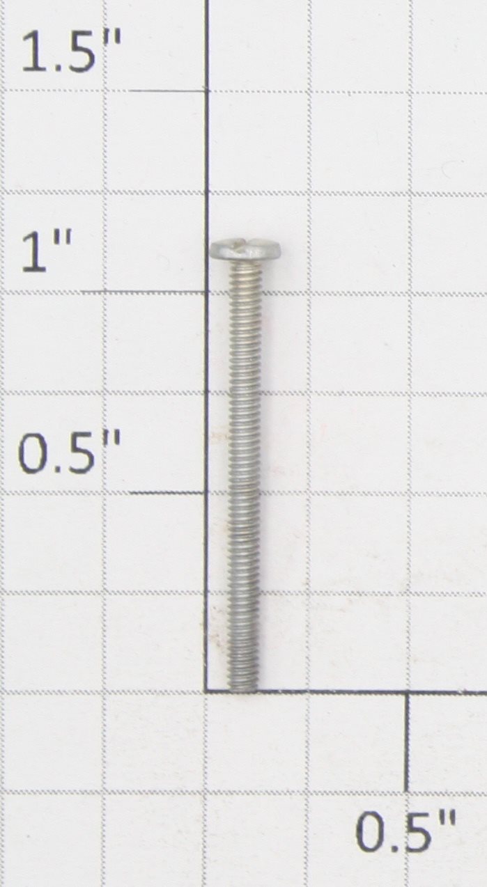 Roundhouse 90029 HO #2-56 x 1-1/8 Fillister Head Slotted Screw