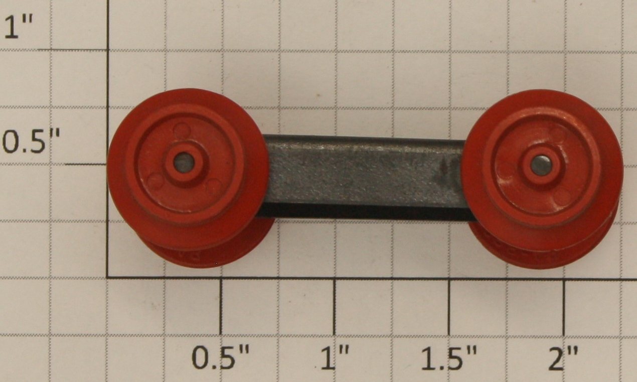 American Flyer xa13A084A Front Truck w/ Red Wheels for Franklin / Washington