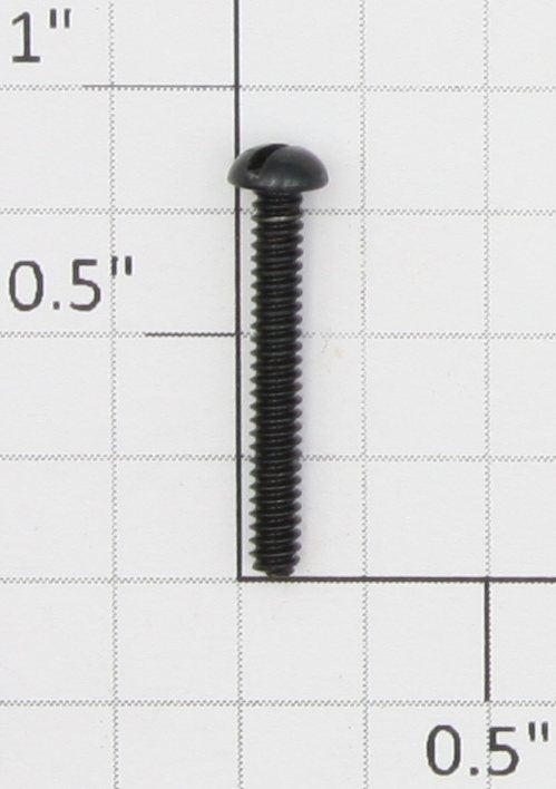 Lionel #4-36 x 13/16" Black Slotted Round Head Machine Screw