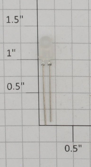 Miniatronics 276-1632 5mm Frosted White Standard Light Emitting Diode LED