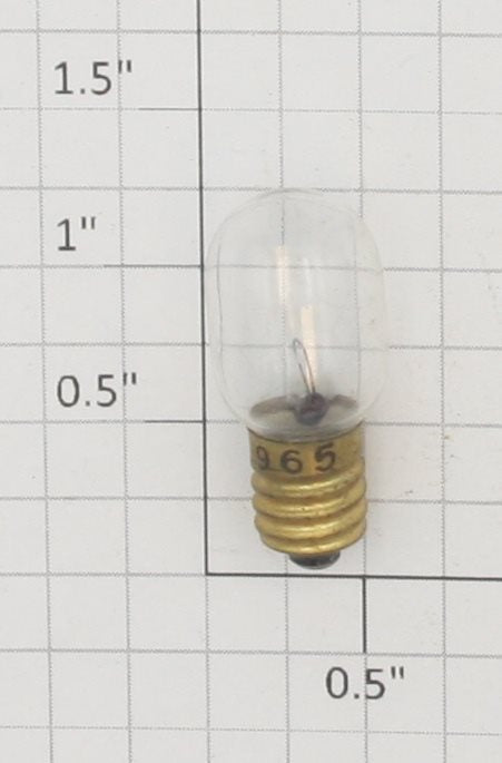 Acme 965 Miniature Screw Base Clear 9V Clear Tall Light Bulb