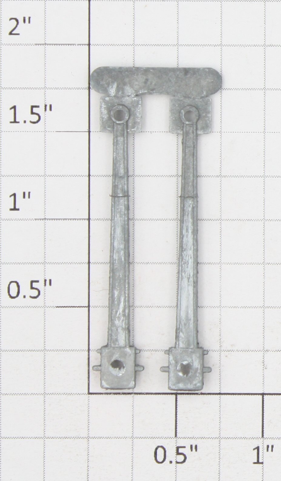 Roundhouse 71007 HO Unfinished Die Cast Main Drive Rod (Set of 2)
