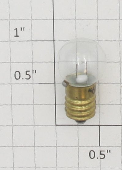 Acme 06-879 6 Volt 3W Screw Base Clear Large Globe Light Bulb