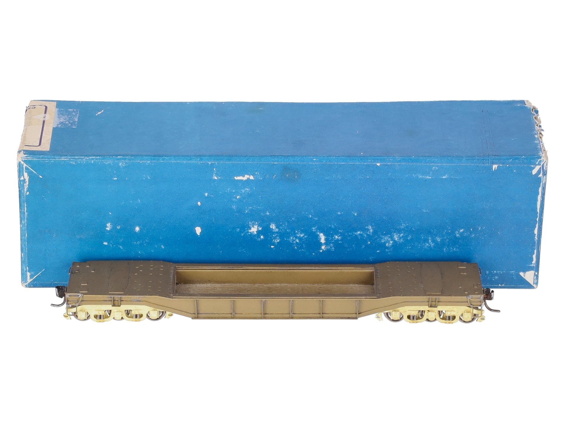 Alco Models X-109 O 2-Rail Brass Greenville Well Flat Car VG