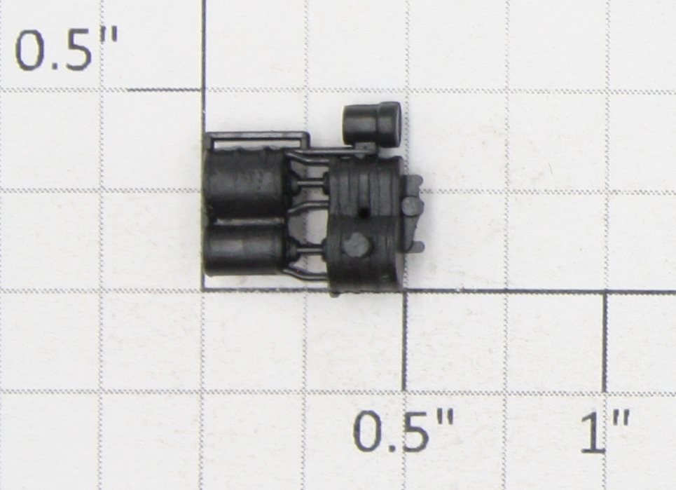 Roundhouse 27205 HO Black Plastic Compressor Detail