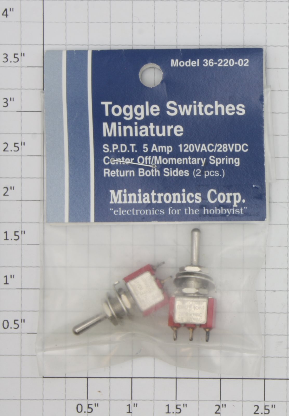 Miniatronics 36-220-02 Toggle Switches Miniature