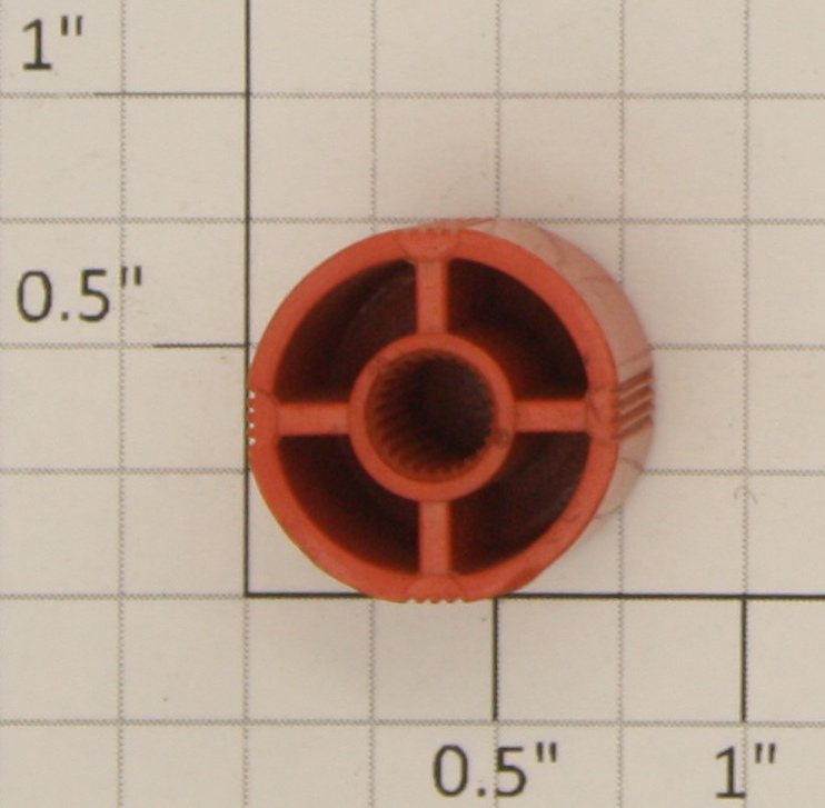 Acme 06-26 Orange Molded Radio Knob