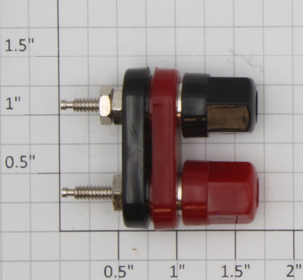 Acme 0701-3 Red/Black Replacement Binding Post with Banana Plug Nuts