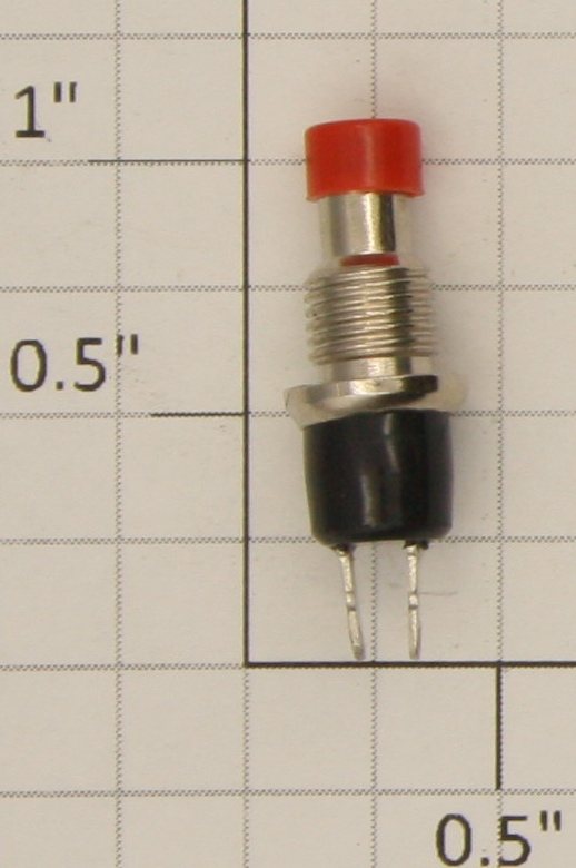 Acme 0630-827 Red SPST Momentary Push Button Switch