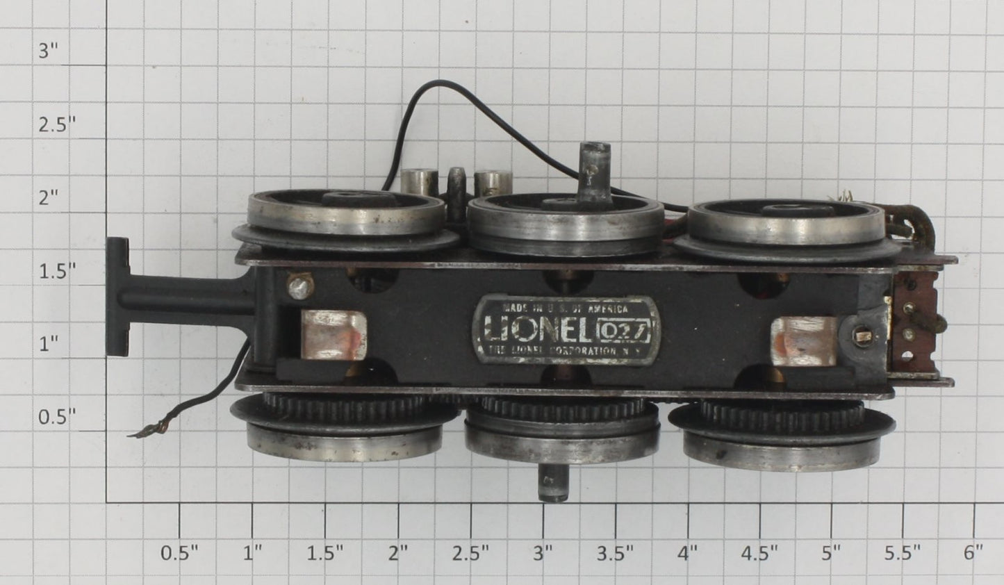 Lionel 2026M-1 6-Wheel Steam Motor Chassis without Smoke Unit