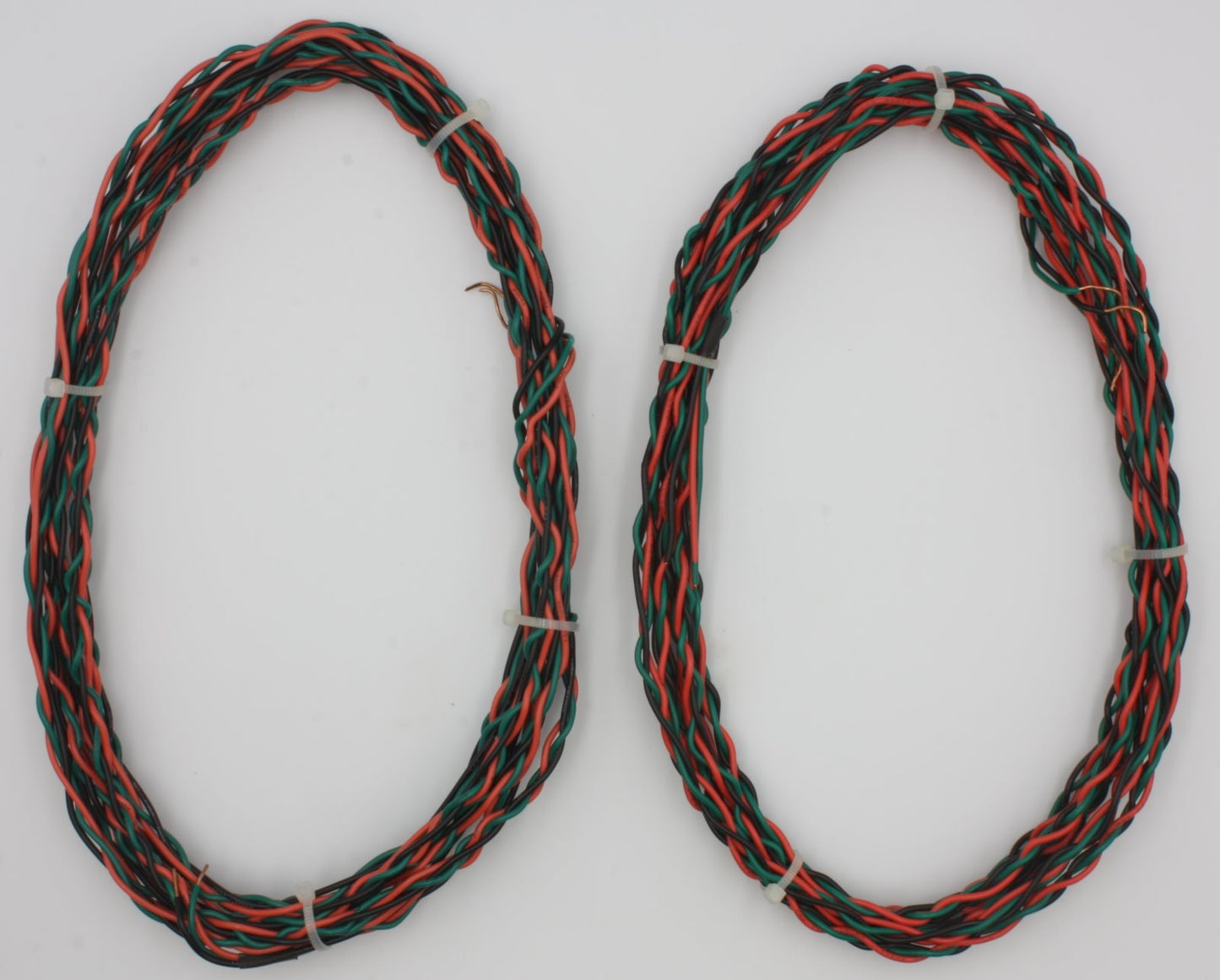 Wire Works 0626-6 #18-Gauge 3-Conductor Red / Black / Green Wire 10' (Bag of 2)