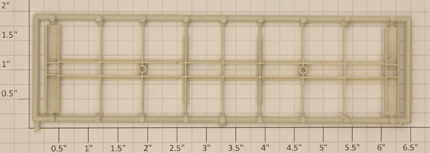 S-Helper 652-04-01 Box/Stock Car Unpainted Straight Sill Underframe Sprue