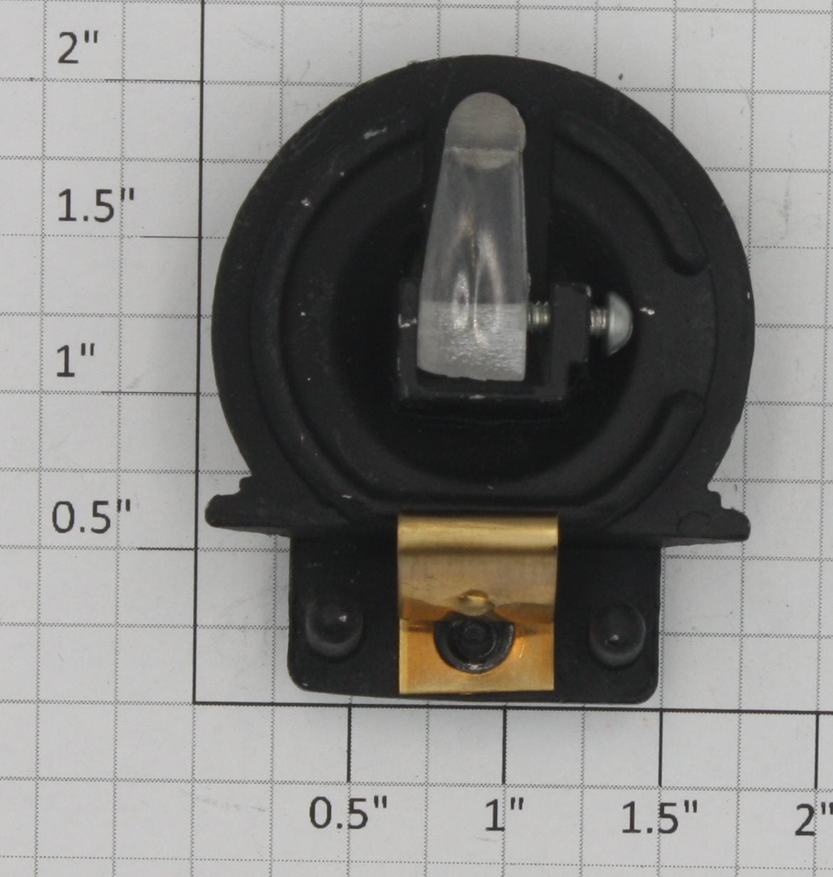 Lionel 671-196X Boiler Front with 6200 Decal and Hard Lens