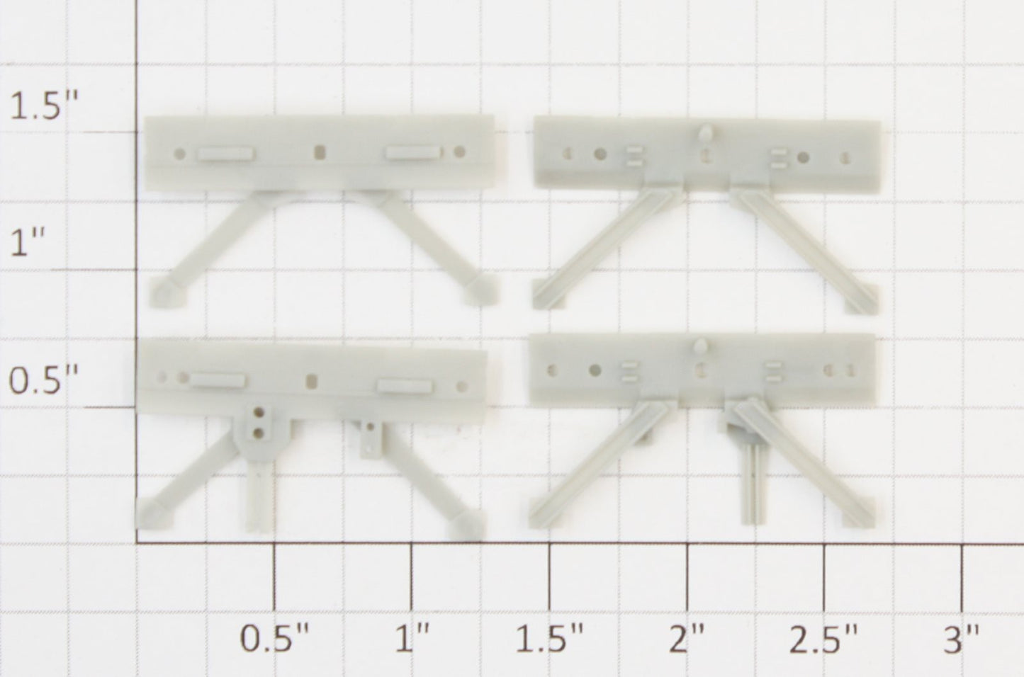 Athearn 87680 HO Scale Unpainted Airslide Bolster EOD Pit Set