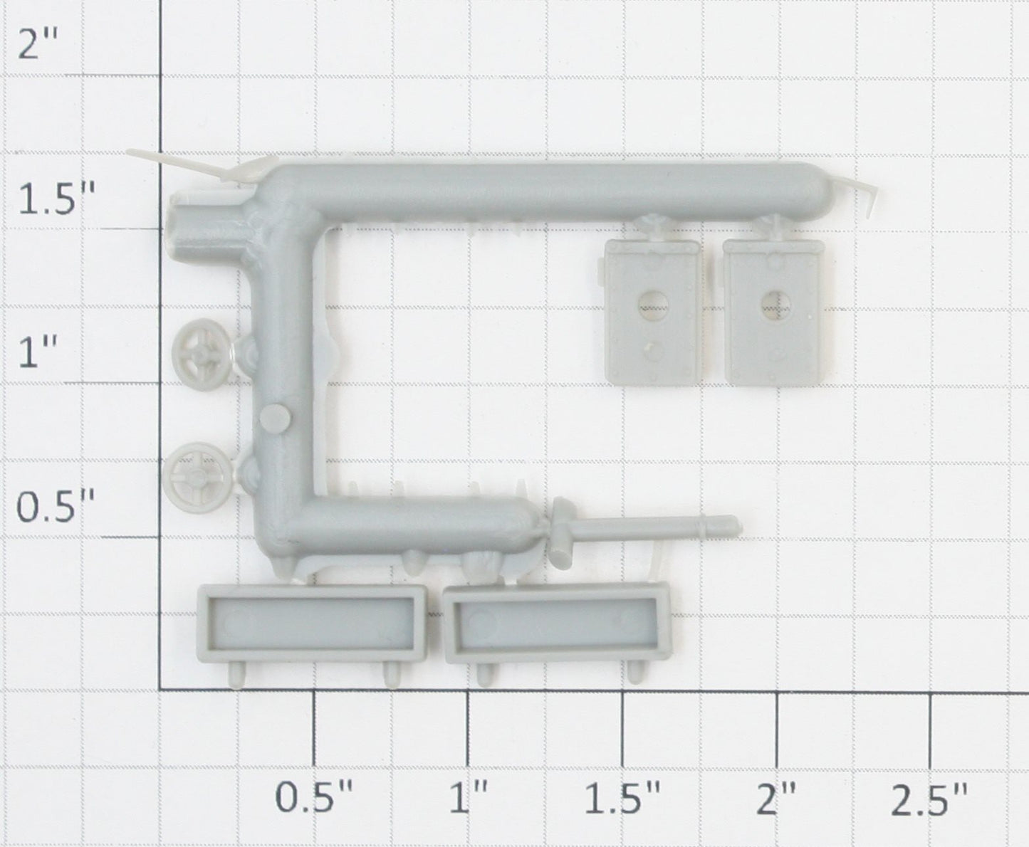 Roundhouse 44350 HO Unpainted Overton Passenger / Caboose Trim Kit