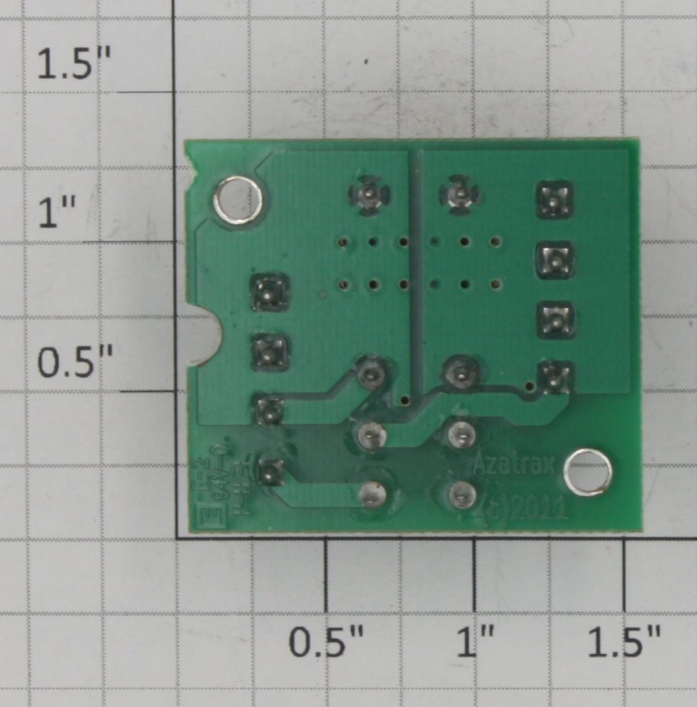 Azatrax MPAPR-9V DPDT Auxiliary Power Relay PCB Circuit Board