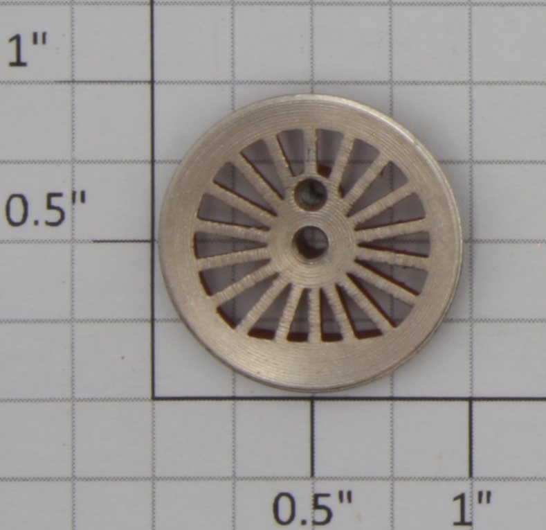 Marklin 212480 Red 18-Spoke Steam Locomotive Wheel with Traction Tire (Treibrad)