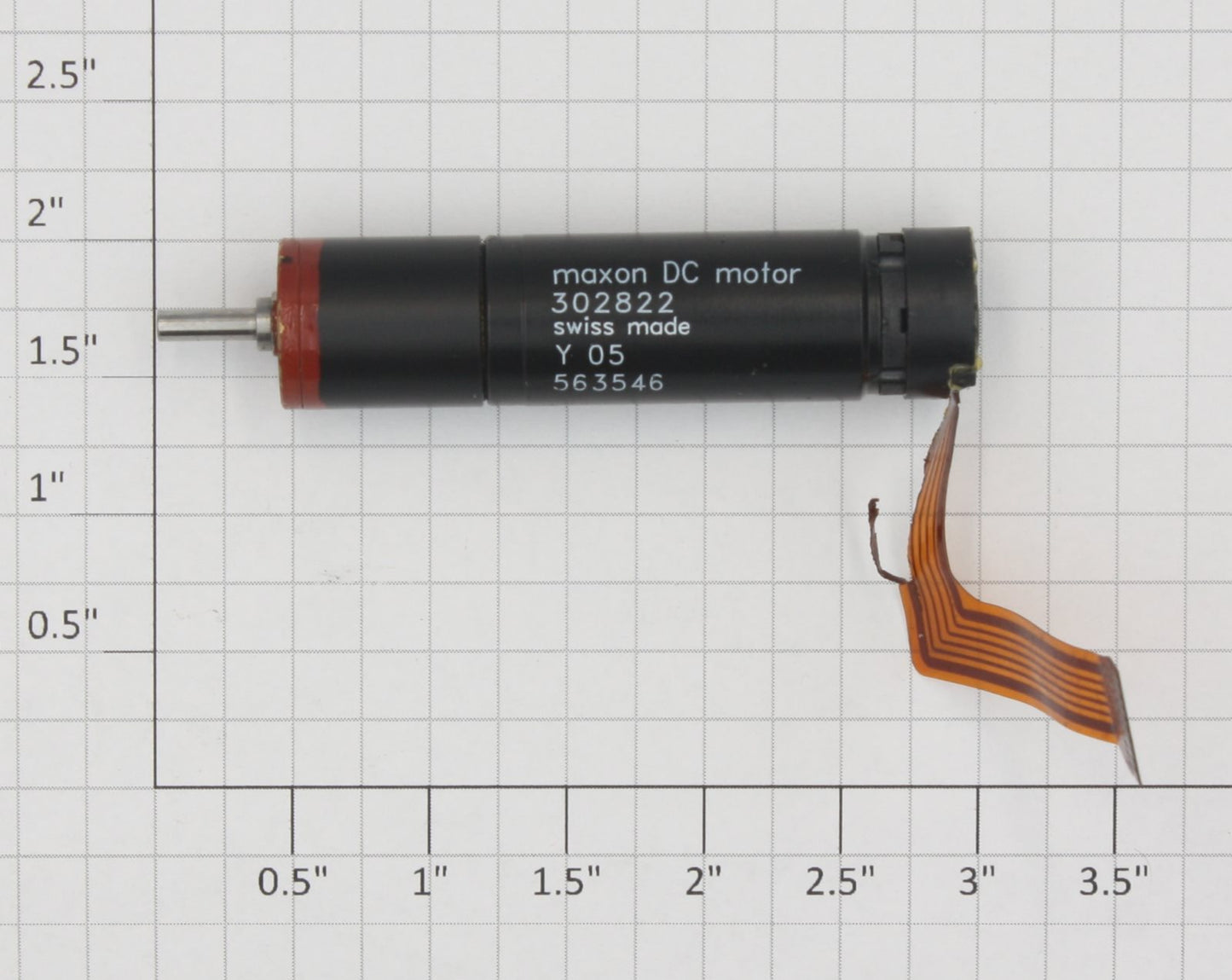 maxon 302822 Miniature DC Gearhead Motor 6VDC @ 300RPM, Damaged