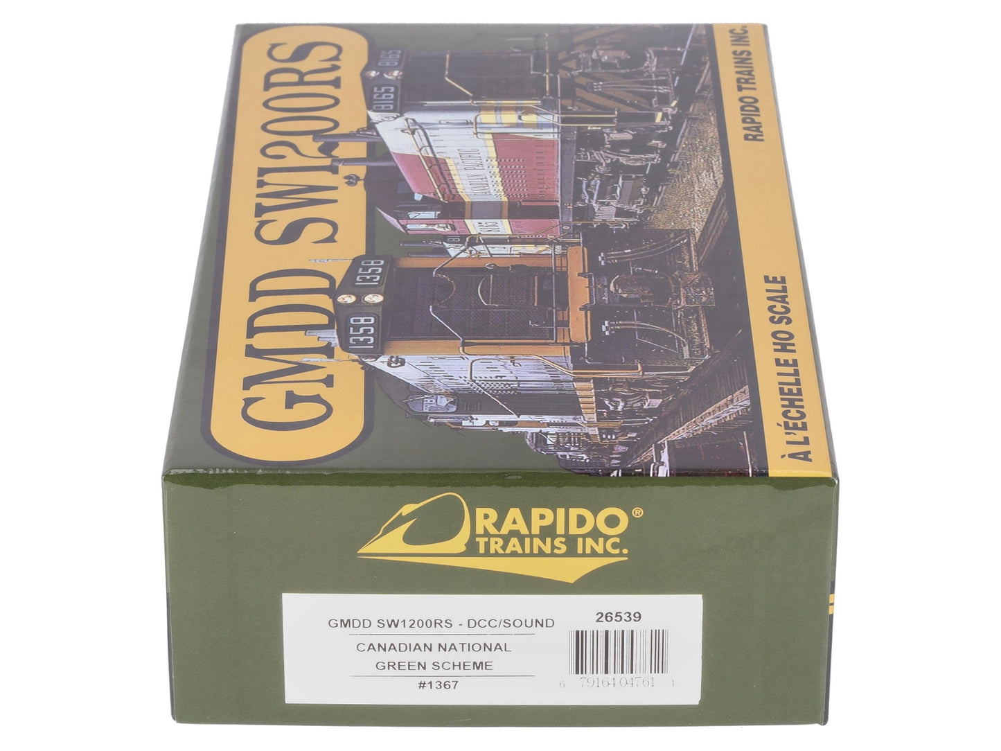 Rapido Trains 26539 HO Canadian National GMDD SW1200RS Engine #1367 w/DCC/Sound