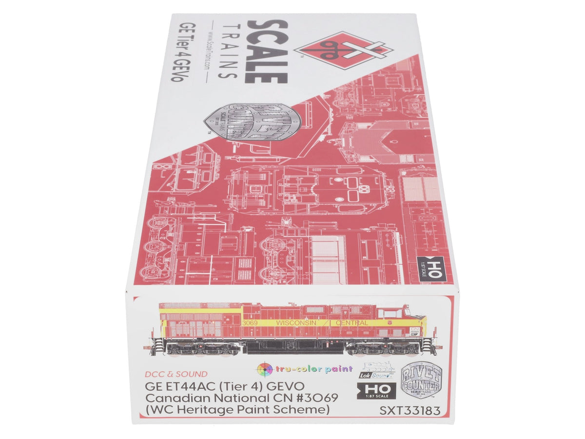 Scale Trains 33183 HO CN Wisconsin Central GE ET44AC Diesel Locomotive w/DCC/SND NIB