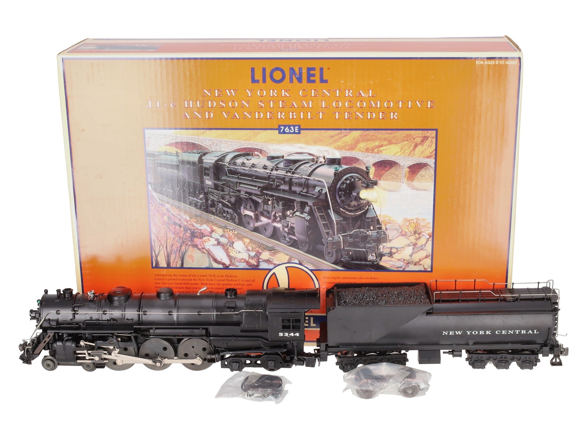 Lionel 6-18056 O NYC 763E J1e 4-6-4 Hudson Steam Locomotive & Oil