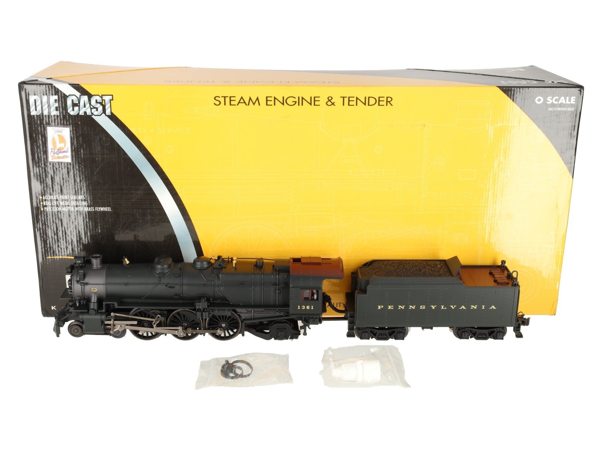 コレクション K4 K-Line K3380-1361CC O PRR K4 Steam Locomotive & Tender #1361 with
