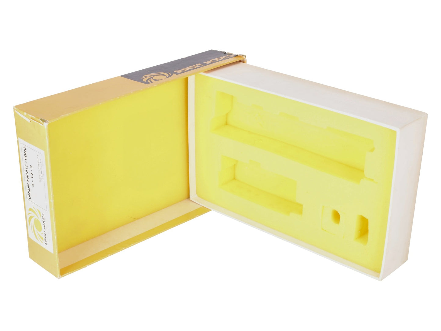 Sunset Models 9000 HO Scale BRASS UP 4-12-2 Steam Locomotive & Tender EX/Box