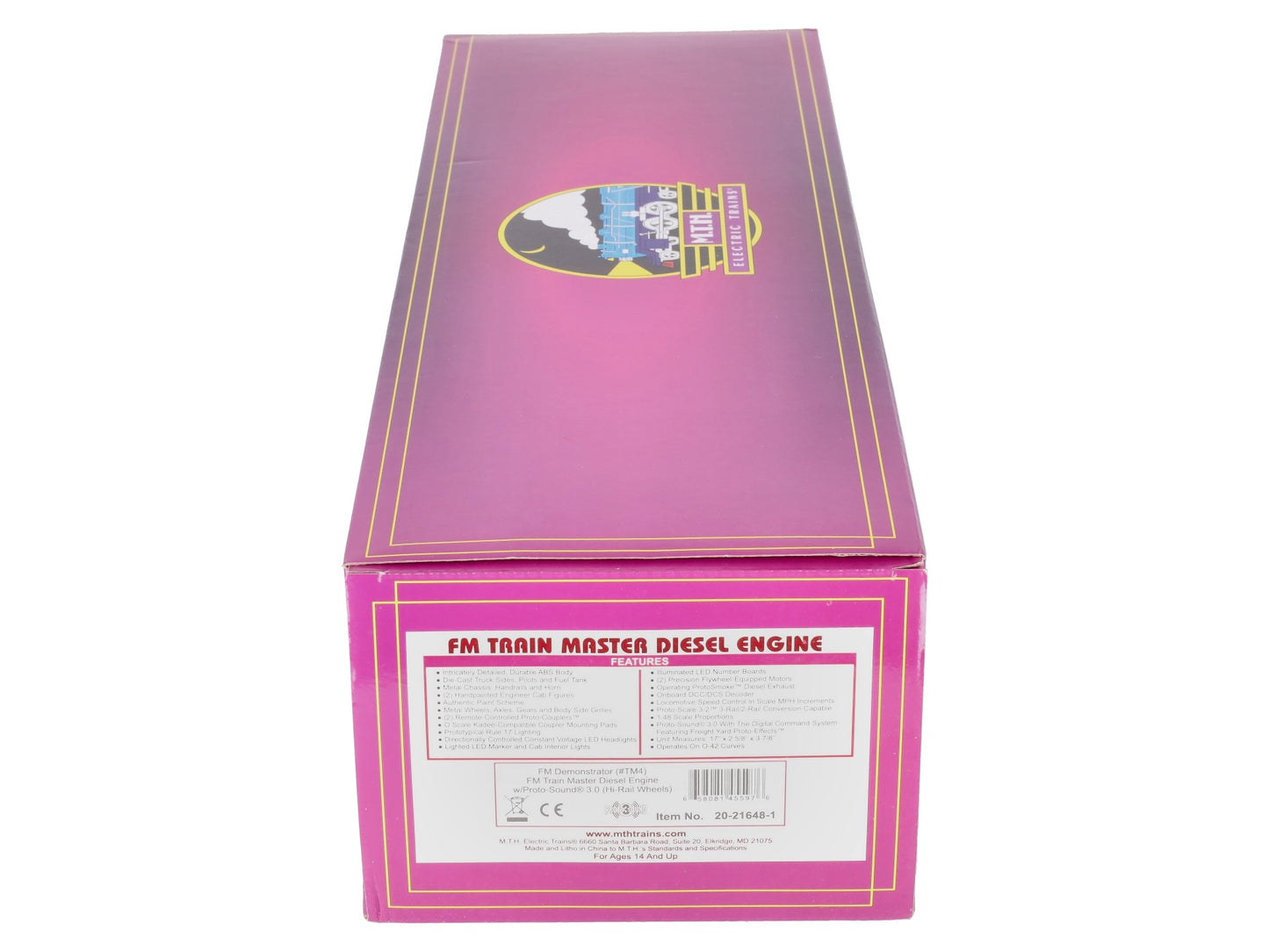 MTH 20-21648-1 O Gauge Fairbanks Morse Diesel Locomotive #TM-4 w/PS3 EX/Box