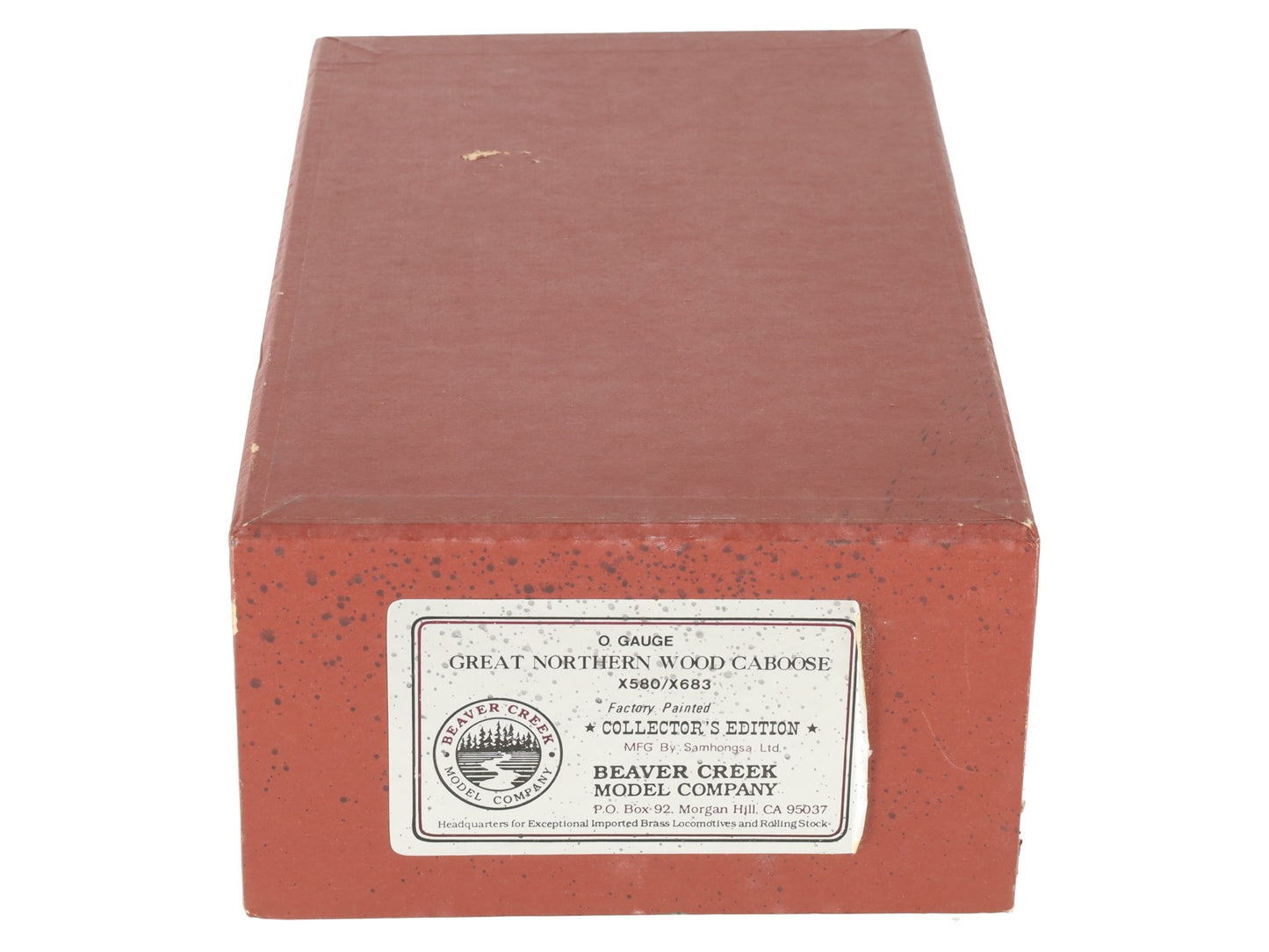 Beaver Creek Model Co. O Brass Great Northern Wood Caboose #X337 (2-Rail) EX/Box