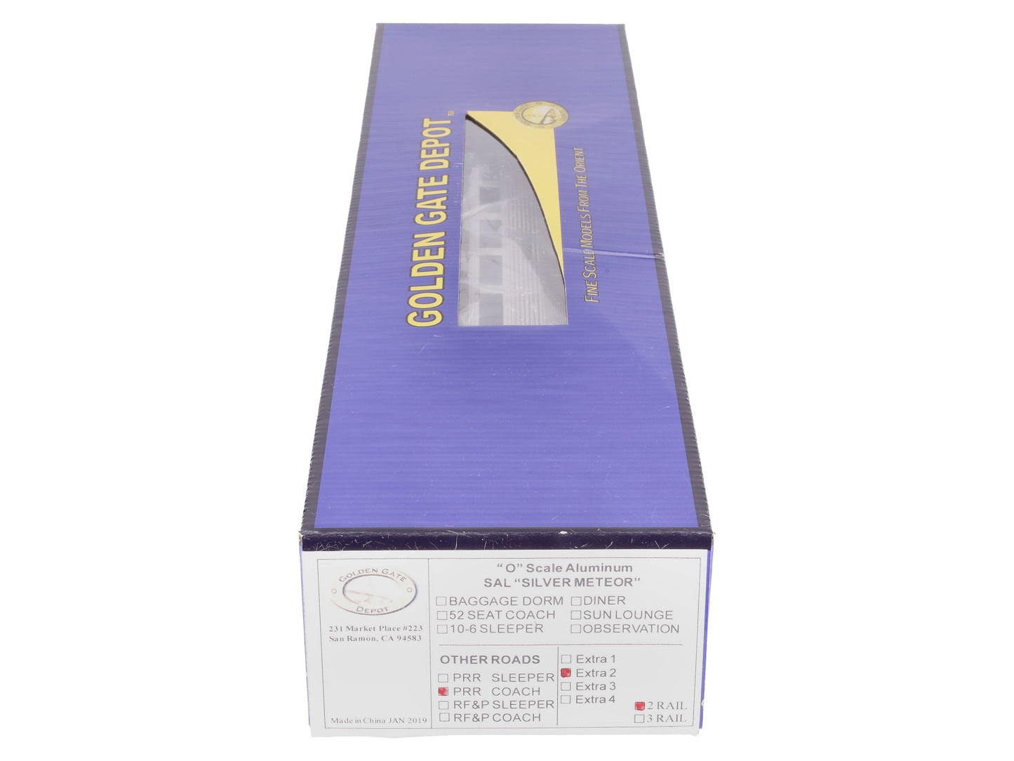 Golden Gate Depot O Pennsylvania Aluminum "Silver Meteor" Coach #4060 (2-Rail) EX/Box