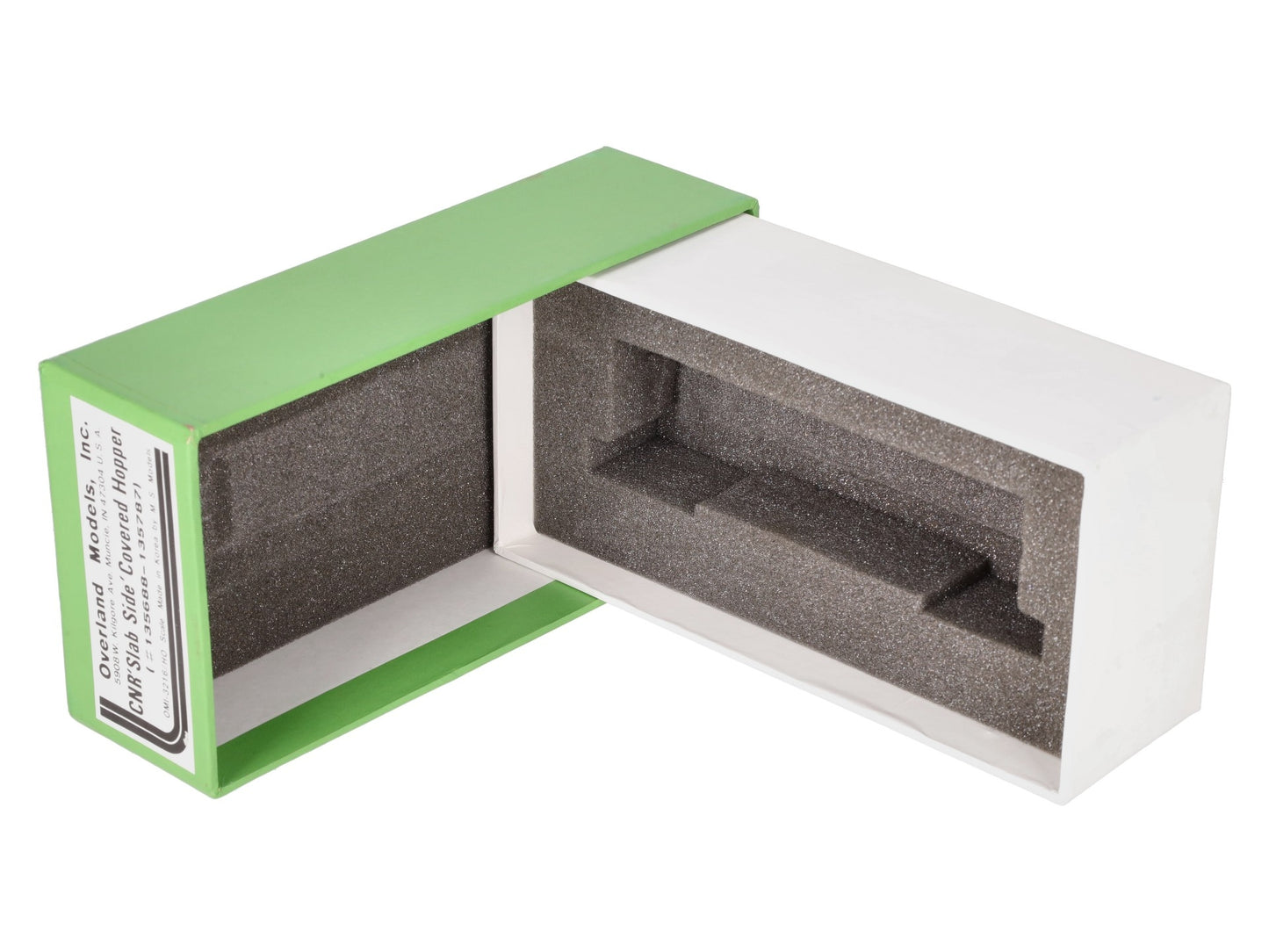 Overland 3216 HO BRASS CNR Slab Side Covered Hopper #355207- Unpainted EX/Box