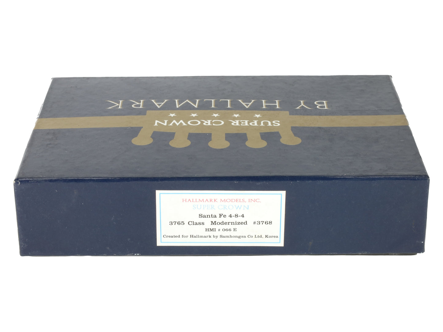 Hallmark BRASS HO Scale Atchison Topeka Santa Fe Steam Locomotive #3768 VG/Box