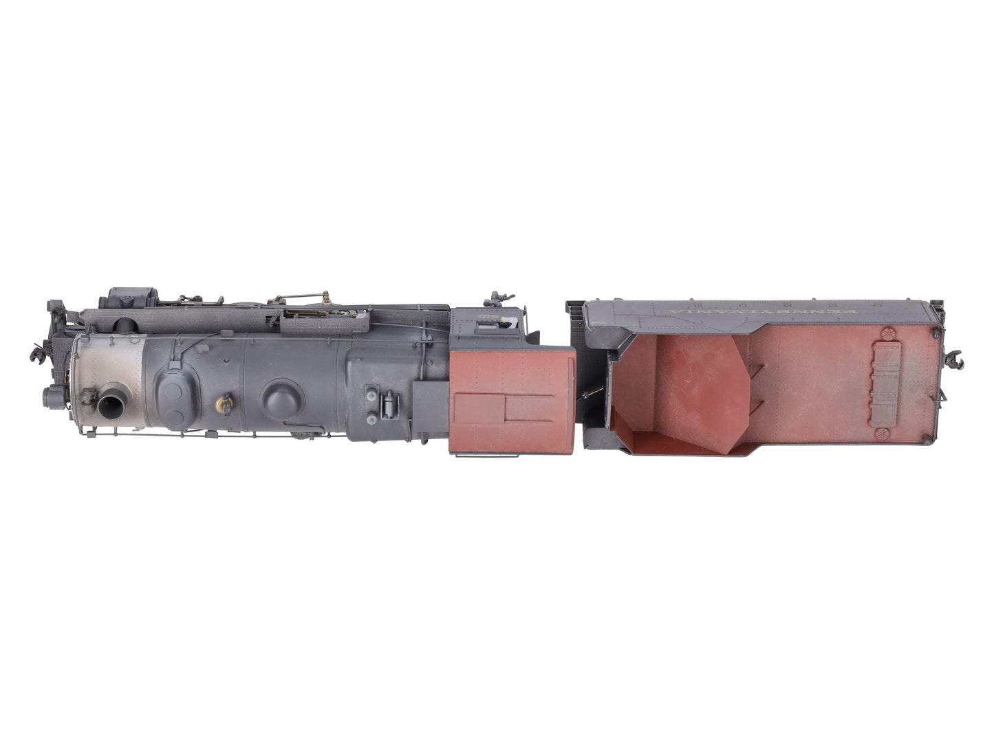 O Scale 2-Rail Brass PRR 4-6-0 Steam Engine & Tender #510 - Painted
