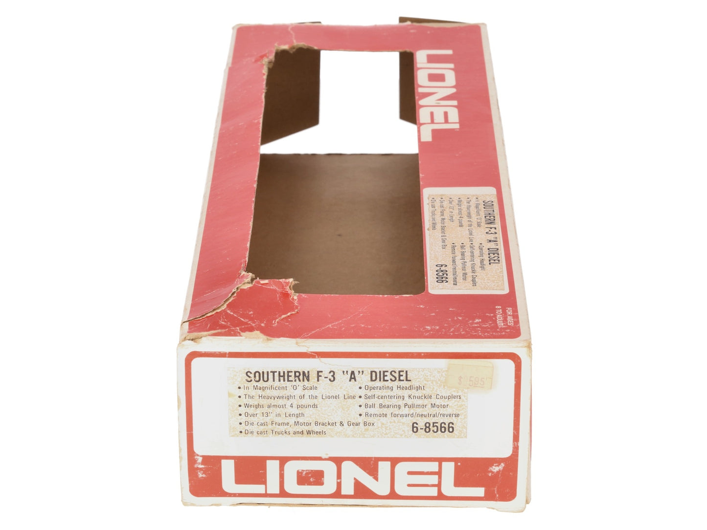 Lionel 6-8566 O Gauge Southern F-3 A Diesel Locomotive VG/Box