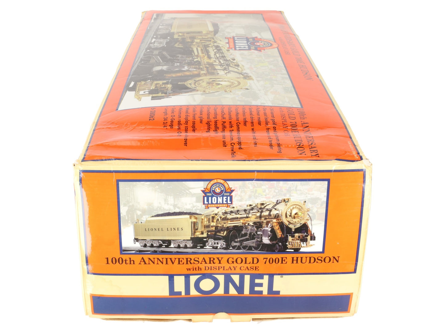 Lionel 6-28062 Gold Plated 700E J-1E Hudson Steam Locomotive & Tender #1900 EX/Box