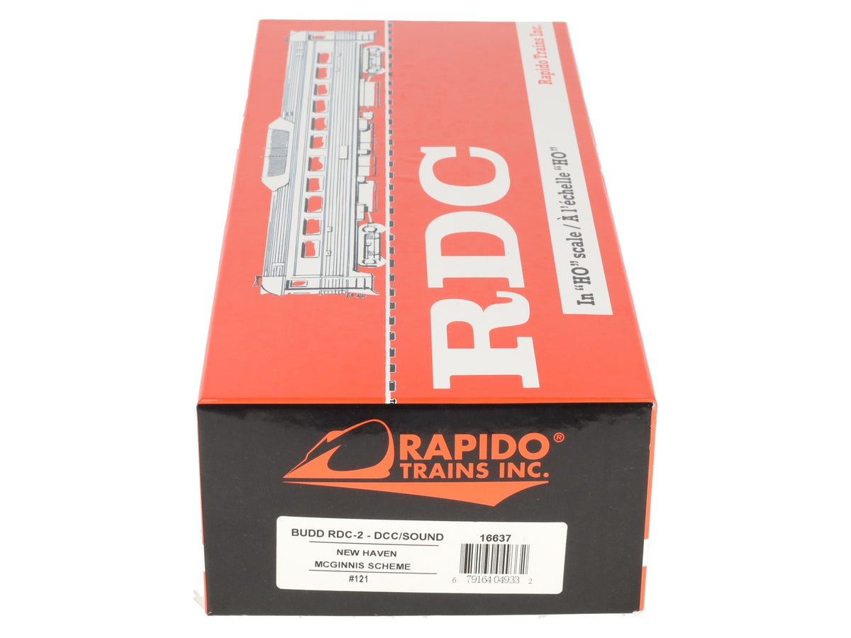Rapido Trains 16637 HO New Haven Budd RDC-2 Phase Ib Diesel Locomotive #121