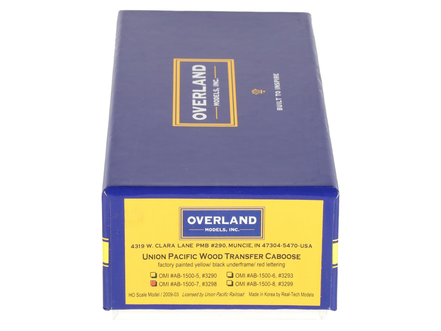 Overland AB-1500-7 HO Scale Union Pacific Wood Transfer Caboose #3298 - F/P NIB