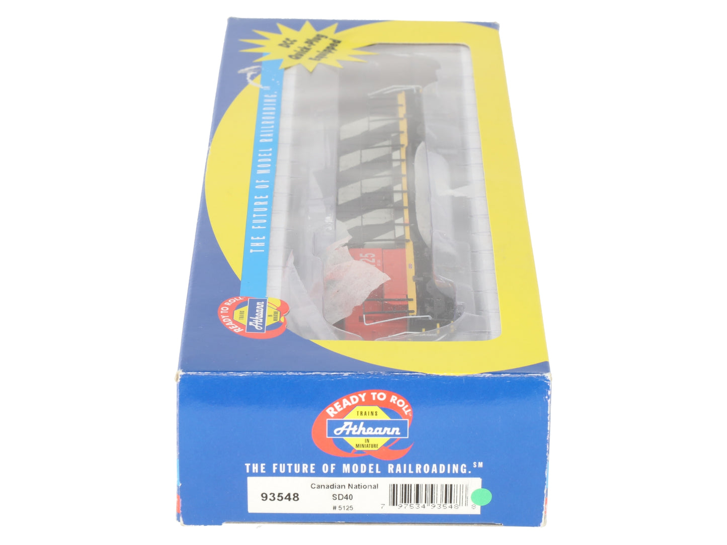 Athearn 93548 HO Scale Canadian National Zebra SD40 Diesel Locomotive #5125 EX/Box