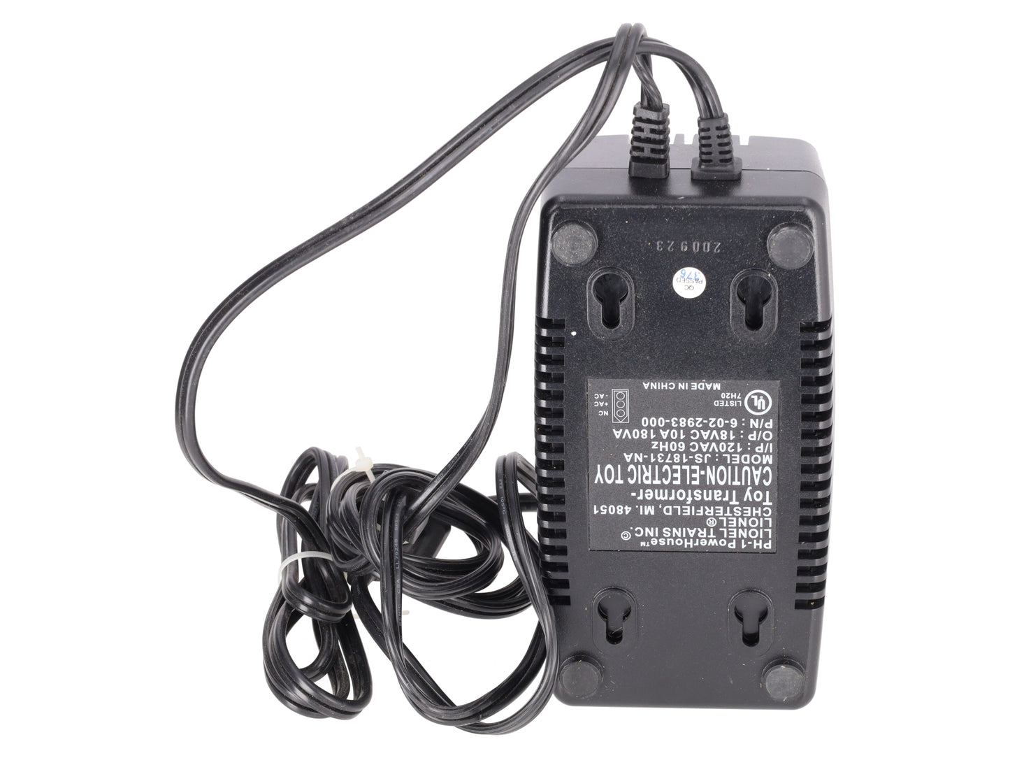Lionel 6-22983 O 180 Watt Powerhouse Power Supply EX
