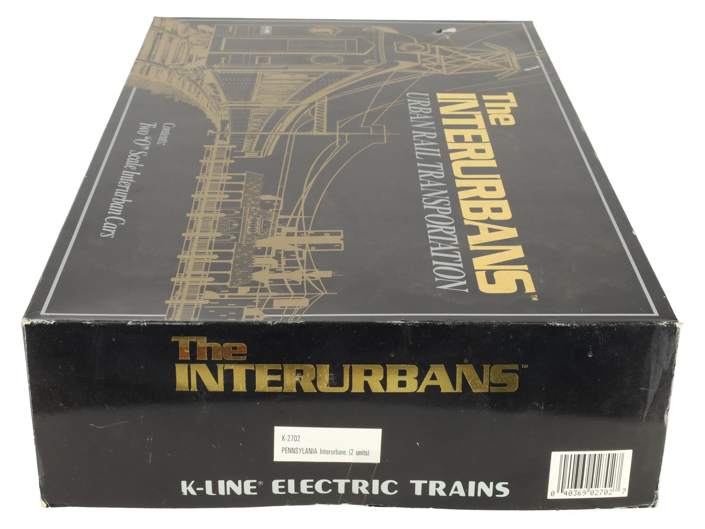 K-Line K-2702 Pennsylvania 17.5" Heavyweight Interurban Cars (Set of 2) EX/Box