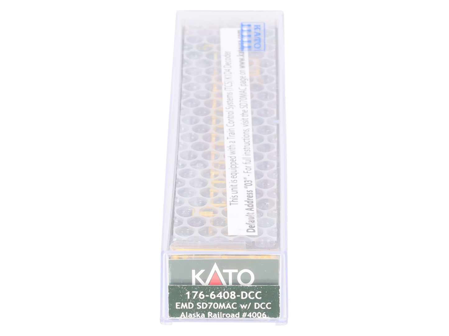 Kato 176-6408-DCC N Alaska Railroad SD70MAC Diesel with DCC #4006 LN/Box