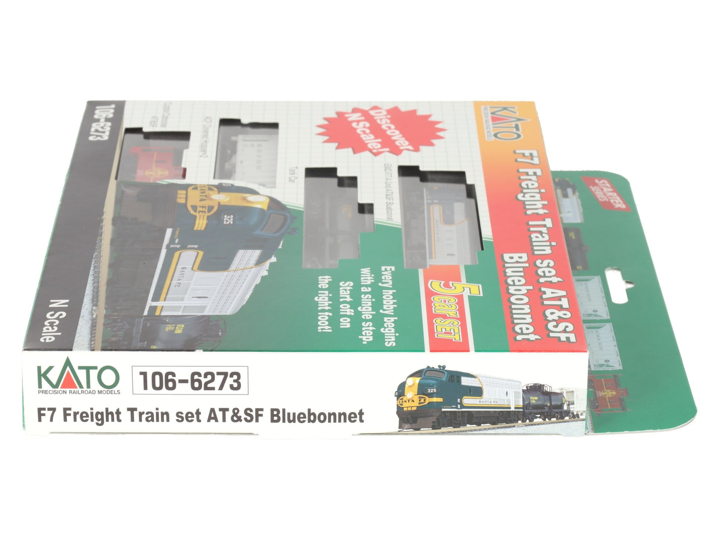 Kato 106-6273 N Santa Fe EMD F7 Diesel Freight Train-Only Set Standard DC EX/Box